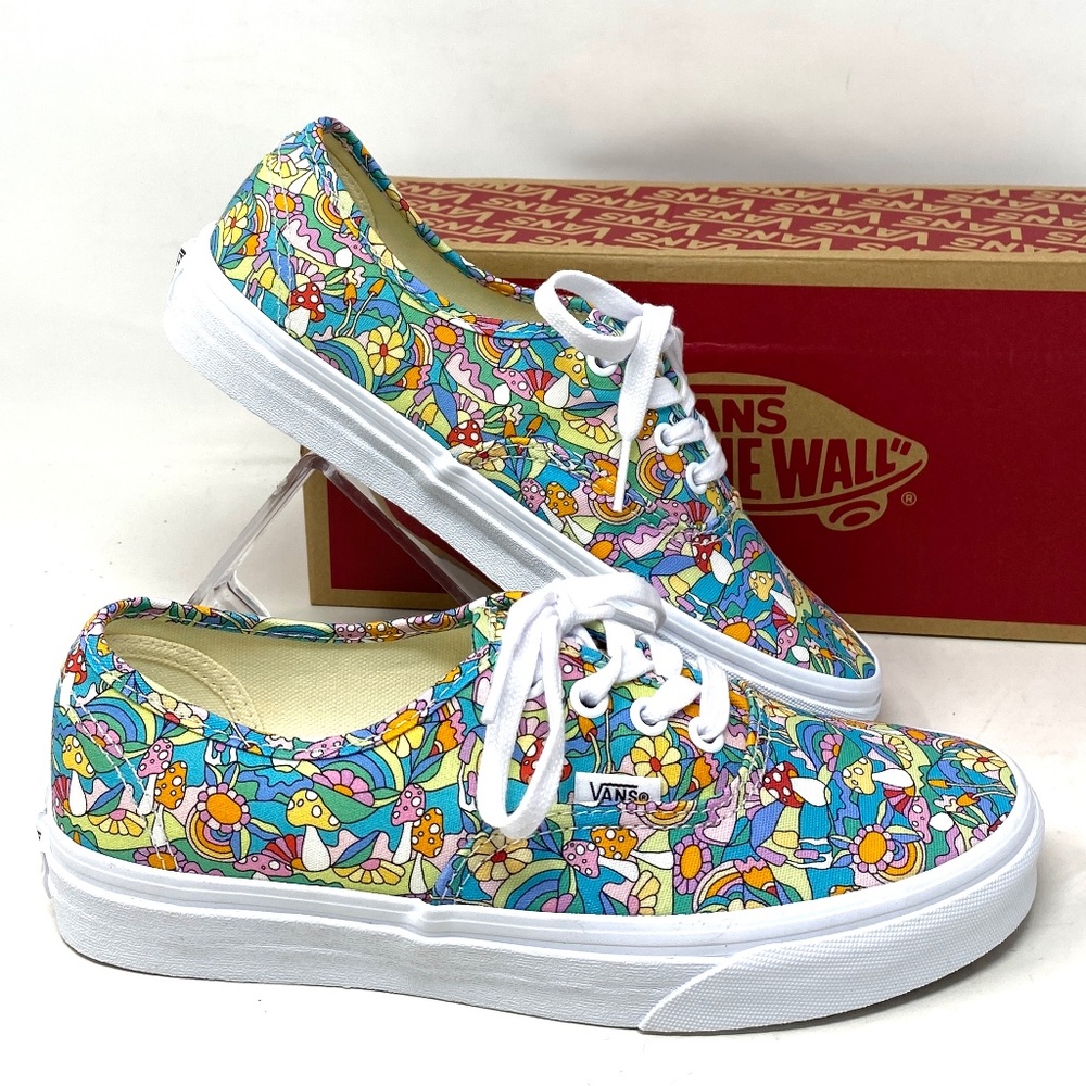 VANS Authentic New Floral Low Top Sneakers Women’s - Picture 2 of 15